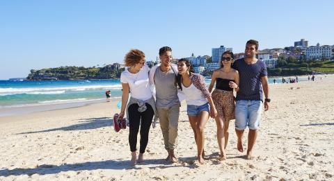 Friends on the Beach, Bondi